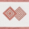 thumbnail image 2 of Authentic Hotel and Spa  Turkish Cotton Diamonds Embroidered Tea Rose 2-piece Washcloth Set, 2 of 2