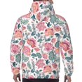 thumbnail image 3 of Bingfone Flower Leaves Men's Drawstring Hoodie Long Sleeve Pocket Sweatshirts-4X-Large, 3 of 6