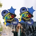 thumbnail image 4 of PMU Congrats Grad Cap Balloon Bouquet | Graduation Decoration Mylar Balloons | Graduation Balloons Class of 2024 Decor | Celebrate Success with Vibrant Graduation Balloons | Navy Blue (5/Pkg) Pkg/1, 4 of 7