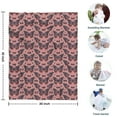 thumbnail image 4 of Pink Butterfly Pattern Blanket,Comfortable Soft Flannel Throw Blanket,All Season,Warm Lightweight Blankets for Sofa Bed Couch Living Room Chair,30"x40", 4 of 4