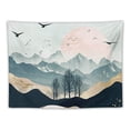 thumbnail image 5 of PRATYUS Mountain Sunset Tapestry, Nature Forest Tree Landscape Tapestries, Wall Hanging for Bedroom Living Room Dorm Painting, 5 of 6