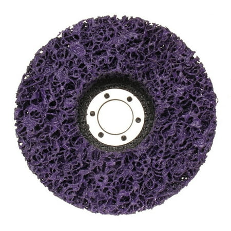 

FTjfrsbc 4 inch Poly Strip Disc Abrasive Wheel Paint Rust Remover Grinder (Purple)