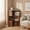 Brown-3 Tier, variant on 3 Tier Solid Wood Corner Bookshelf, 41" H L-Shaped Freestanding Rubberwood Bookcase with Side Frame Design, No MDF No Engineered Wood, Space-Saving Corner Shelf for Living Room Bedroom Home Office