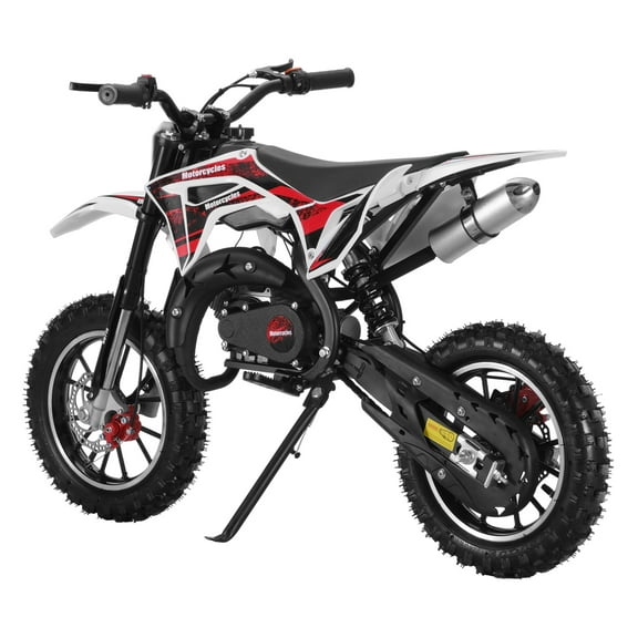 Joyfeel 49cc 2-Stroke Kids Dirt Bike, Gas Power Motocross, Off Road Mini Motorcycle, Children Pocket Motorbike with Front Rear Disc Brakes, Pull Start