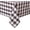 Coffee and White, variant on 60 x 84 Inch Checkered Tablecloth Rectangle - Waterproof & Wrinkle Resistant Spring Table Cloth for Picnic, Dinner and Party, Washable Polyester Fabric, Yellow and White Gingham Pattern