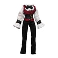 thumbnail image 4 of 1/12 Camisa y pantalones de vestir realistas para cosplay casual elegante retro con chaleco, disfraz para hombres de 6 pulgadas, cuerpo de muñeca de, 4 of 8