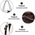 thumbnail image 3 of Fashion large-capacity artificial leather bucket bag female large-capacity soft leather shoulder bag - black, 3 of 5