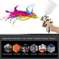 thumbnail image 5 of Shinysix Paint sprayer,Spray Kit 600cc Air LVLP Paint Sprayer Paint Sprayer Handheld Paint Car Furniture Handheld Paint Car Fluid Cup Feed 600cc Fluid Cup 1.8mm Air Spray Feed Air Paint Cup Feed Air, 5 of 6