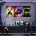 thumbnail image 2 of Gaming Room Decor Wall Art Set of 3, Video Gaming Theme Decor Gamer Room Gamepad Graffiti Posters Pictures Wall Art, Gaming Canvas Painting Prints for Teen Boys Room Decor Unframed, 2 of 6