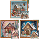 thumbnail image 1 of Hilo Algodón Ecológico Bordado Punto Cruz Casa Navidad Impreso 11CT 50x50cm, 1 of 8