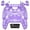 Clear Atomic Purple, variant on eXtremeRate Full Set Shell with Buttons Touchpad Cover, Clear Blue Custom Replacement Decorative Trim Shell Front Back Plates Compatible with p s 5 Controller BDM-010 021