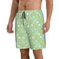 thumbnail image 2 of Zufioo Easter with eggs and flowers for Men's Casual Beach Shorts, Sports Fitness Quick-drying Drawstring Shorts with Pockets for Home Wear-3X-Large, 2 of 6