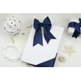 thumbnail image 2 of Joycrosso Navy Ribbon 4 Inch Wide Thick Fabric Ribbon, 50 Yards Double Faced Satin for Chair Sash Bows Making Bouquet Sewing Christmas Decoration, 2 of 7