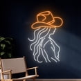 thumbnail image 2 of Handmadetneonsign Cowgirl Led Sign, Cowgirl Neon Sign, Cowboy Girl Neon Light, Cowboy Hat Lady Led Light, Wall Décor, 2 of 5