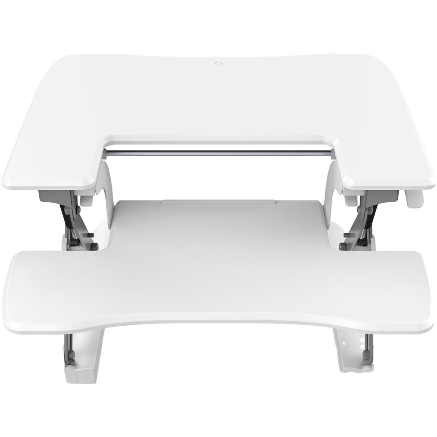 Hanover 22-In. Wide White Tabletop Sit or Stand Lift Desk with Adjustable  Height for Offices, Schools, and Writing Stations