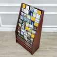 thumbnail image 3 of FixtureDisplays® Porte-Documents Porte-brochures Support de Coupons Porte-Cartes de Vœux 9 Niveaux 45 Face au Kiosque d'Information de Voyage 1453 Rouge, 3 of 12