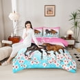 thumbnail image 4 of Homewish Galloping Horse 2pcs Bedding Comforter Set For Teens Female Men,Western Farmhouse Animal Twin Comforter Sets,Cherry Blossom Breathable Bedding Set,Gradient Room Decor,Reversible, 4 of 8