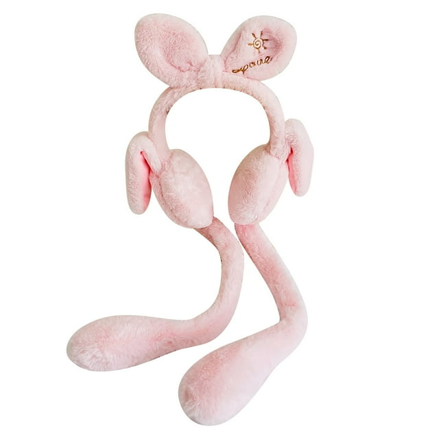 Cache-oreilles Rouge Hiver Chaud Broderie Cache-Oreilles en Peluche Maison Maison Cache-Oreilles pour Enfants Mignon Cache-Oreilles en Peluche pour Fille