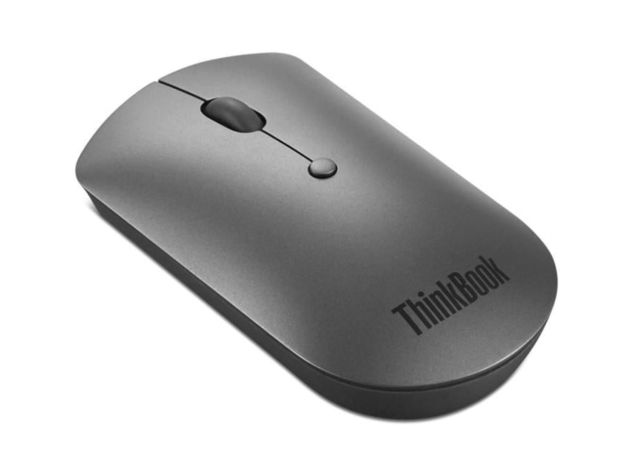 Lenovo ThinkBook Bluetooth Silent Mouse - Optical - Wireless - Bluetooth - Iron Gray - 2400 dpi - Scroll Wheel - 3 Button(s)