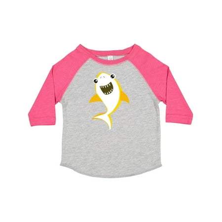 

Inktastic Cute Shark Little Shark Yellow Shark Sea Animal Boys or Girls Toddler T-Shirt