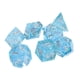 thumbnail image 5 of Juego de dados poliédricos de resina de 7 piezas, juego de mesa transparente, juego de dados para juegos de rol, azul claro, 5 of 8