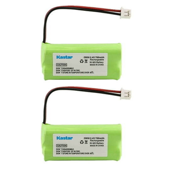 Kastar 2-Pack Ni-MH Battery 2.4V 700mAh Replacement for ChatterBox CB50-BATT CB50BATT Battery, ChatterBox CB-50, HJC CB-50 Tandem Pro Kit Standard Intercom System