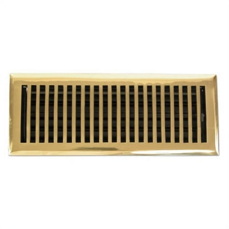 Brass Elegans 116C 2 1/4 Contemporary Series Solid Brass Decorative Floor Register Vent