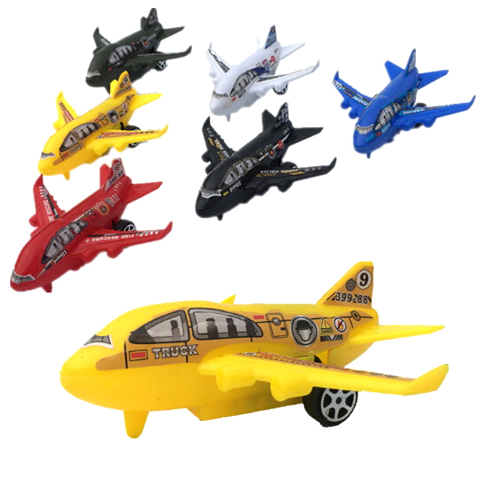 Cartoon Air Bus Model Kids Pull Back Airliner Passenger Plane Toy Gifts BSCA