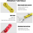 thumbnail image 2 of 4 Pieces Reflective Tent Rope 3 m Camping Ropes Diameter 3 mm Nylon Rope with Aluminum Tensioner for Camping Tent Tarp Hiking Awning, 2 of 5