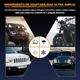 thumbnail image 4 of Faro Led 7'' Redondo Sealed Ojos Ángel Jeep Vocho Moto, 4 of 6
