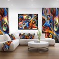 thumbnail image 2 of DESIGN ART Designart 'Abstract Music and Rhythm' Abstract Framed Canvas Art Print 20 in. wide x 12 in. high Black, 2 of 5