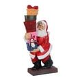 thumbnail image 2 of Figuras navideñas de Papá Noel de resina, estatua de Papá Noel, figura artesanal de Papá Noel para Estilo A, 2 of 9