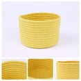thumbnail image 2 of Unique Bargains Woven Storage Basket Shelf Storage Bin for Home Key Tray Bowl Yellow S, 2 of 6