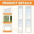 thumbnail image 3 of Slsy  Dog Door for Sliding Glass Door, Adjustable Height 80 3/4" - 86 5/8" Doggy Door for Sliding Door, Insert Patio Pet Door with Lock for Renters and Apartments (Large-Tall), 3 of 10