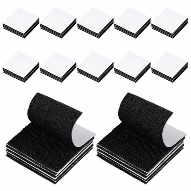 serony 12 Pcs Bandes Auto-Adhésives Robustes Longue Durée Bande de Fixation Large Application Crochet et Boucle 1 Ensemble