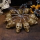 thumbnail image 2 of Guirnalda de luces LED de Halloween de 1,5 m con 10 luces LED a pilas, con forma de calavera, para decoración de fiestas, patios y jardines (pilas no incluidas)., 2 of 7