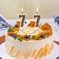 thumbnail image 4 of Birthday Candles for Cake Gold Macaron Pearl Wax Number Party Decorations for Kids, 4 of 7