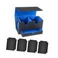 thumbnail image 4 of Estuche para mazos de cartas perfecl organizador de cartas con capacidad para 400 cartas funda Azul interior, 4 of 8