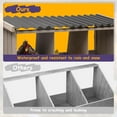 thumbnail image 7 of Gowoodhut Chicken Nesting Box, 3 Compartments Wooden Chicken Coop, Wall-Mounted Nesting Boxes for Chickens, 7 of 7
