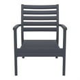 thumbnail image 4 of Compamia Artemis XL Club Chair in Dark Gray with Acrylic Fabric Taupe Cushions, 4 of 7