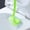 Green, variant on Dual-Head Toilet Bowl Brush - Rubber & Slit Brush for Bathroom Sink Tub Corner Cleaning