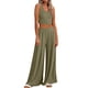 thumbnail image 1 of Puntoco Conjunto De Dos Piezas De Punto para Mujer, Color Sólido, Informal, Sin Mangas, para Yoga, Pierna Ancha, Pantalones Puntoco Puntoco-5767, 1 of 8