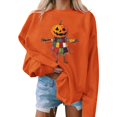 thumbnail image 1 of Heisall Womens Sweatshirts Round Neck Long Sleeve Autumn Winter Casual Pullover Halloween Print Tops, 1 of 4