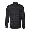 thumbnail image 3 of Men's Cutter & Buck  Black Cleveland Browns Big & Tall Traverse Stretch Eco Camo Print Quarter-Zip Top, 3 of 3