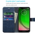 thumbnail image 3 of Moto G7 G7+ G7 Play G7 Power G7 Plus G7 Spura G7 Optimo Maxx Case, Tekcoo Premium [RFID Blocking] Cash ID Credit Card Slots Holder Carrying Leather Phone Folio Flip Cover, 3 of 7