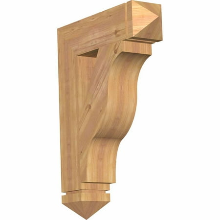 

Ekena Millwork 5 1/2 W x 24 D x 32 H Funston Arts & Crafts Smooth Bracket Western Red Cedar