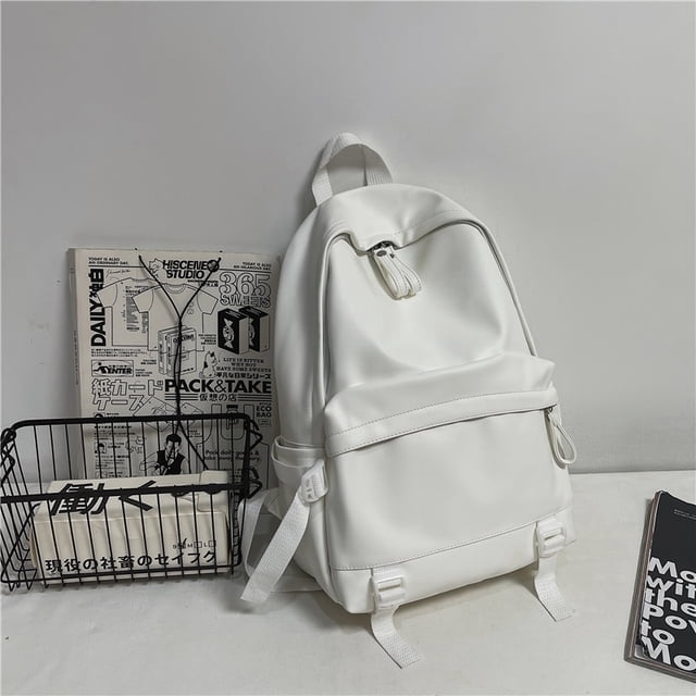 LHSHID Women PU Leather School Bags Vintage Backpack Women Big Schoolbag Mochila Feminina Brown Black Backpacks Sac A Dos Bagpack