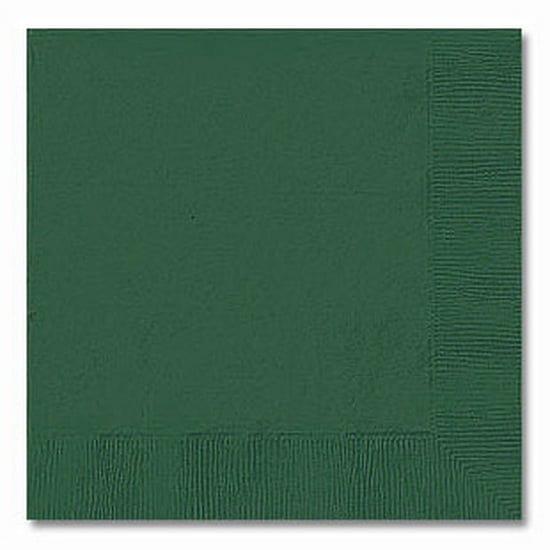 Partypro 803124B Hunter Green Beverage Napkin