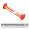 thumbnail image 3 of Uxcell 2 Minute Sand Timer, 4pack Small Sandy Clock, Count Down Sand Glass Orange, 3 of 5