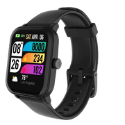 3Plus Vibe Plus 2 Smart Watch - Black Band (Unisex, for Adults, Children, Teens, and Seniors)